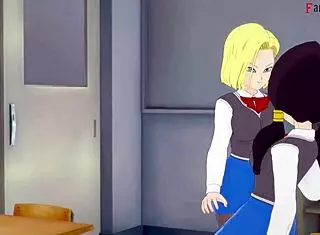 Android 18 And Videl Engage In Lesbian Sex In Dragon Ball Hentai Fantasy