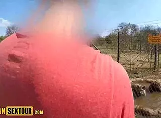 i went on a safari and met this amateur african girl with a big ass then we went home for sex