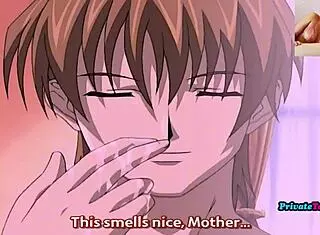 Stepmother secretly fucks stepson in taboo hentai.