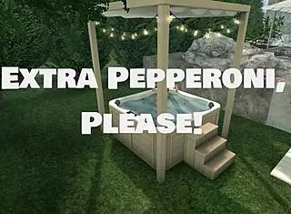 extra pepperoni with pussy licking orgasm