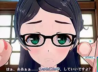 Koikatsu Sunshine: Plain Girl with Glasses in Face-to-Face Sitting Position