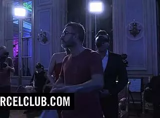 Behind the scenes of sex games with blonde big tits