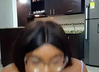 Hermanastra teaches rich Russian handjob with big tits