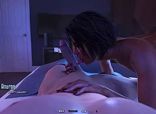 Sharing a bed with my stepmom in this hentai.