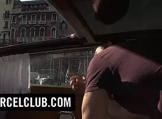 Behind the scenes of sex games with blonde big tits