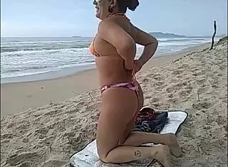 In Florianopolis Brazil, amateurs go naked and shameless on public beaches.