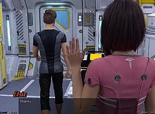 stranded in space with big boobs milf