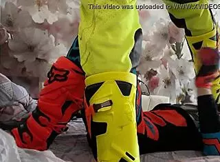 gay motocross riders tread in boots