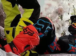 gay motocross riders tread in boots