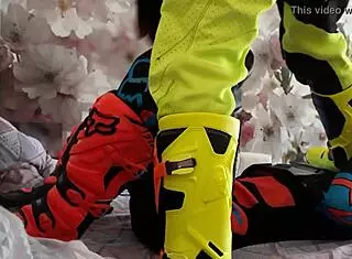 gay motocross riders tread in boots