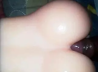 i'm testing my silicone toy on this big ass
