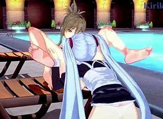 Sagiri Sakurai, Chitose Kisaragi, Ruri Hoshinoの激しいレズプレイ