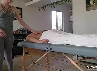 Happy ending massage with cum swallow for couple