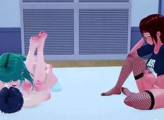 trap girlfriend rides monster cock in cowgirl, gets creampie from friend in ntr scenario.