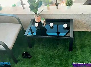 Este casal fitness enlouqueceu, fodendo duro no balcão público