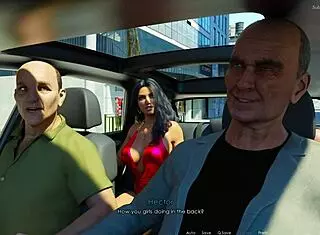 anna in lingerie on balcony, exciting hentai game