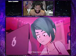 Merus Classmate Fingers Wet Pussy in Hentai Solo Fantasy for Boy Toy