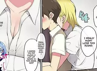 gals gather at imaizumi's house for anime dating game fun