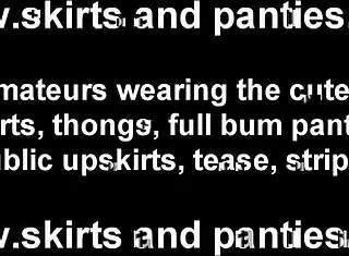 Flash panties while preparing dinner!