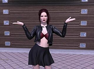 Katson jalkapallotähteä hentai-animessa, 3D-piirretty punapää atleetti POV:sta