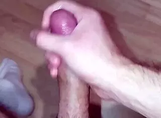Young Amateur's Homemade Solo Masturbation with Huge Cock Massage Leading to Intense Orgasm and Cum