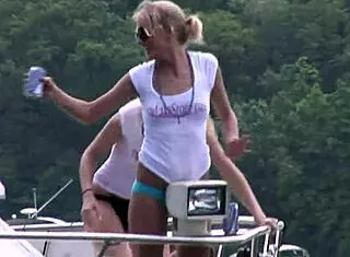 Party turns wild with topless fun on Lake Ozarks houseboats