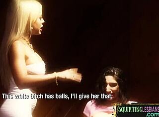 Militærdominatrix slikker fange fisse hårdt! Se denne vilde lesbiske action nu!