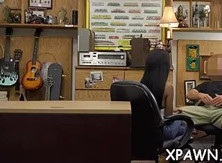 Amateurs Having Sex in Shop with Big Rod and Blowjob