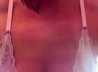 Blonde's Hard Tits Exposed in Gym, Gets Horny from Public Stares and Dripping Sweat