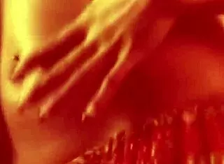 sexy belly dancer with brunette features teasing and dancing in indian asian style with erotic moves.