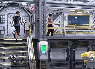 Stranded In Space 18: Flirting With Half Robot Girl