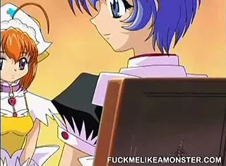 Sexy anime maid teen getting pussy fucked in hardcore japanese cartoon