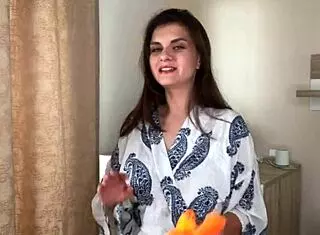 stepmother makes stepson lick her huge milky nipples