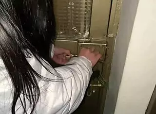 Little slut departs with a newly met fan, hinting at more.