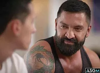 Stepdad Dominic Pacifico Fucks Stepson Nicholas Adams Bareback