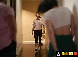 accidental gangbang - hot casey calvert get gangbanged to relieve boredom spanish subtitles