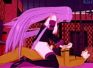 Sakura Matou And Rider Fuck Shirou Emiya Intensely.