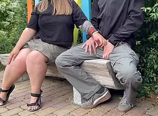 Risk of being seen in public park