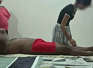 Hell yeah! Flashing my cock to the massage girl right in front of my wife!