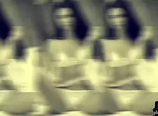 Two Adorable Petite Brunettes Flirt Playfully With Camera