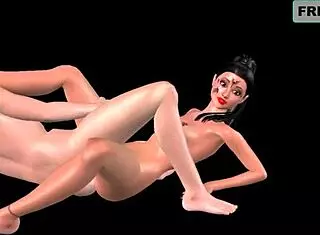 animated 3d video of japanese man and indian bhabhi