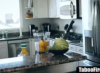 Hot office clerk bent over for rough deepthroat and pussy fucking