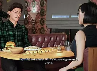 Redhead Teen Rides Monster Cock in Public