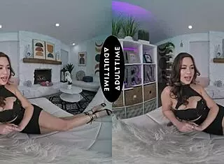 Scarlett Alexis gets tits grabbed before riding Kyle Mason's thick cock in POV