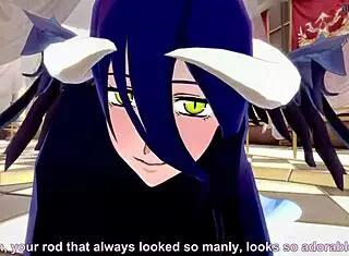 Albedo Enjoys Intense Sex In Overlord
