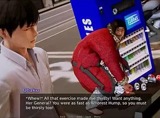 exploring the academy in this hentai anime game adventure