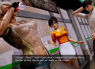 exploring the academy in this hentai anime game adventure