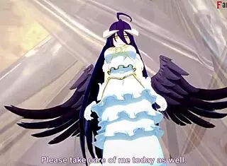 Albedo Enjoys Intense Sex In Overlord