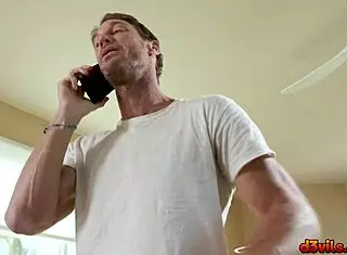 Babysitter River Lynn's perfect asshole gets drilled by Ryan McLane in a sizzling close-up at 5:45!