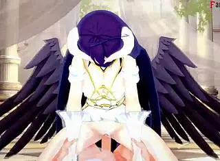 Albedo Enjoys Intense Sex In Overlord